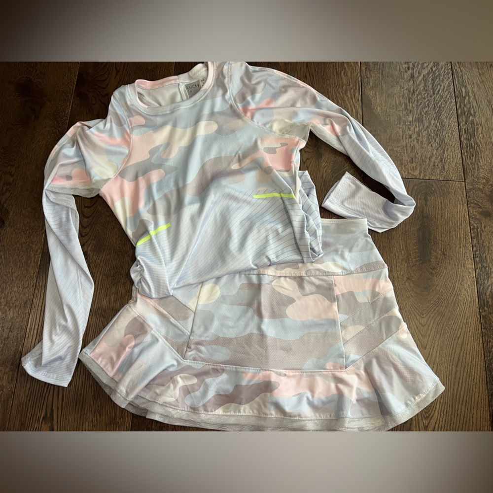 Lucky in Love Camo Long sleeve + Skirt Bundle 🎾